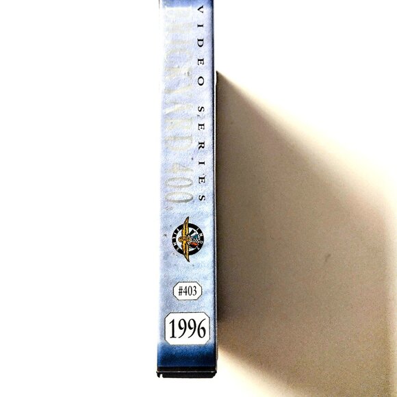 NASCAR 1996 Brickyard 400 Indy Speedway Race Commemorative Book HC/DJ + VHS Tape - Picture 11 of 16
